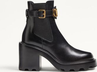 Valentino Garavani Beatle VLogo Signature In Vitello 90Mm Donna NERO 38.5