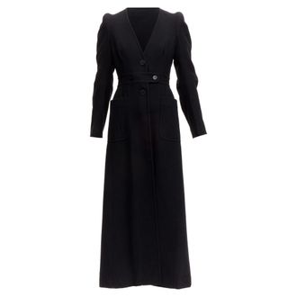 Maison Margiela wool felt longline cigarette coat