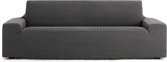 Eysa Funda de sofá 4 plazas bielástica gris oscuro 210 - 290 cm