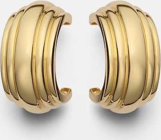 Stone and Strand Orecchini a cerchio Serge in oro 10kt