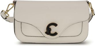 Coccinelle Womens Shoulder Bag C-Me Pearl Calf Leather