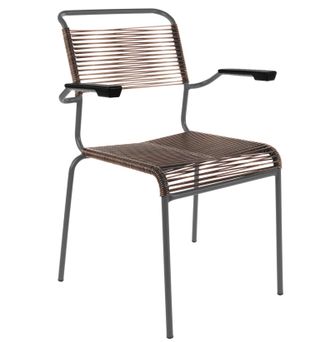 Schubiger M&ouml;bel Spaghetti-Stuhl S&auml;ntis mit Armlehnen