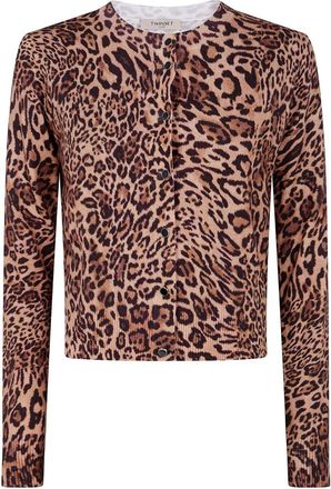 Twinset Womens Brown Knit Sweater - Tan viscose - Size X-Small