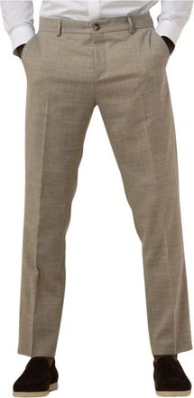 Selected Slim Linnen Broek in Oasis Zand - Heren - Chinos - Beige - XL - Linnen - Broeken