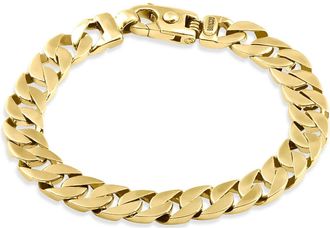 Pompeii3 Mens Curb 14k Gold (49gram) or Platinum (79gram) 10mm Link Bracelet 8.5