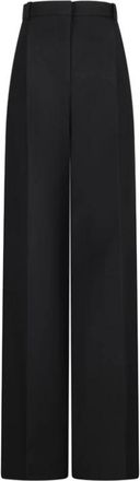 Dior Wide Trousers - female - Dior - Wide Trousers - Black - S - Trousers