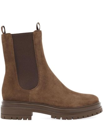 Gianvito Rossi Brown Chester Suede Boots