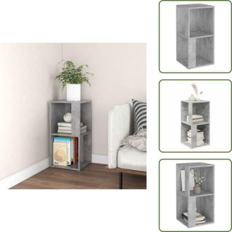 vidaXL The Living Store Armadio Angolare Grigio Cemento 33x33x67 cm in Truciolato - Scaffale angolare