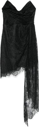 Retrofête Abito corto in pizzo - Nero