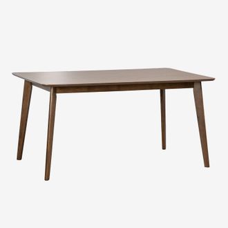 Sklum Tavolo Da Pranzo Rettangolare In Mdf E Legno Di Gomma Kerhen Sklum