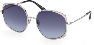 Tom Ford FT1349 ABBEY-02 14W Womens Sunglasses Silver Size 58