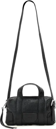 AllSaints Ares G Compact Crossbody Bag in Black/silver at Nordstrom