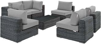 ModWay Summon 7-Piece Outdoor Patio Sunbrella Sectional Set