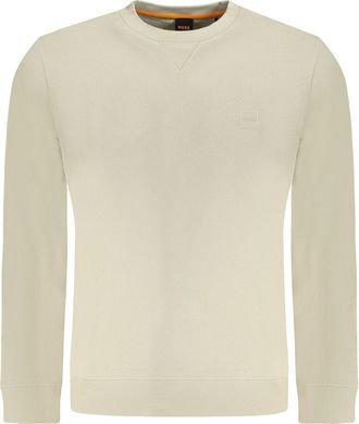 HUGO BOSS Beige Cotton Men Mens Sweatshirt