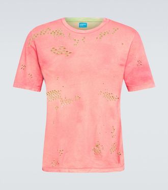 NOTSONORMAL T-shirt in cotone distressed