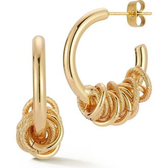 Glaze Jewelry Multi Ring Hoop Earrings in Gold at Nordstrom Rack