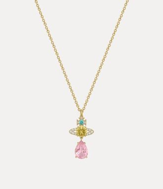 Vivienne Westwood Ismene Drop Pendant Necklace Gold-lt-turquoise-yellow-pink-white Gold-lt-turquoise-yellow-pink-white Women