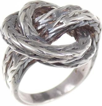 Herm&egrave;s Silver Band Ring (Pre-Owned)
