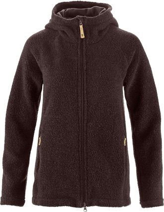 Fj&auml;llr&auml;ven Womens Kaitum Full-Zip Fleece Hoodie Brown XS