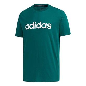 adidas neo Sports Round Neck Short Sleeve Green GJ8934
