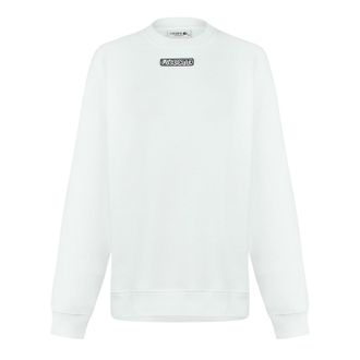 Lacoste Dames Crew Neck Regular Lange Mouwen Sweatshirt (Wit)