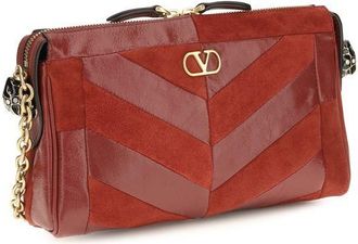 Valentino Garavani Womens Multicolor Calf Leather Bos Taurus Shoulder Bag