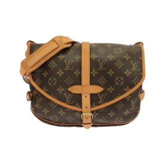 Louis Vuitton Pre-owned Saumur Monogram Schoudertas - Dames - Pre-owned - Bruin - Maat: ONE Size Taf