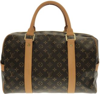 Louis Vuitton Brown Coated Canvas Boston Bag (Pre-Owned)