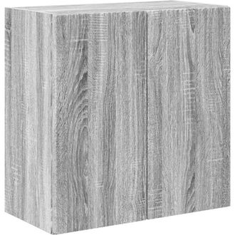 vidaXL TV Wall Cabinet Grey Sonoma 59.5 x 31 x 60 cm Engineered Wood vidaXL