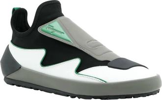 Ferragamo Womens Colourblock Slip-On Sneakers In Green Multi