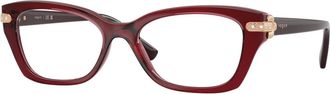 Vogue Eyewear Cat-eye Optisch Montuur - Dames - Brillen - Rood - 52 MM - Nylon - Accessoires