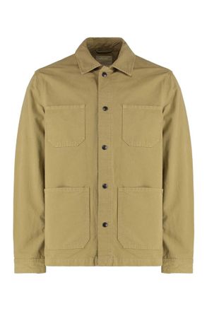 Woolrich Khaki Regular Solid Overshirts