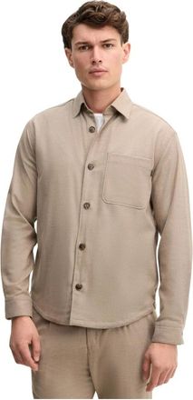 Joop Shirtjack met zakken - Heren - Casual Overhemden - Beige - L - Wol - Overhemden