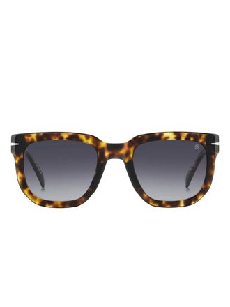 David Beckham tortoiseshell square sunglasses - Brown