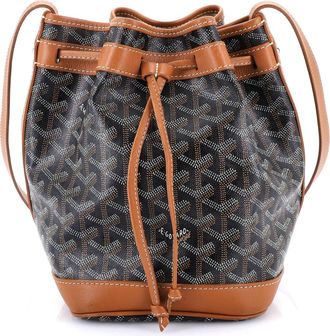 Goyard Petit Flot Bucket Bag Coated Canvas PM