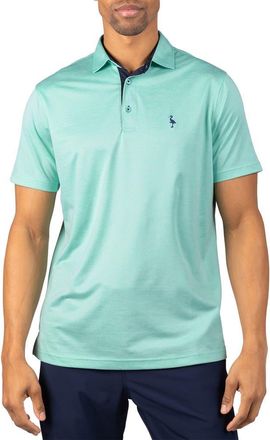 Tailorbyrd M&eacute;lange Mesh Performance Polo in Spearmint at Nordstrom Rack, Size Medium