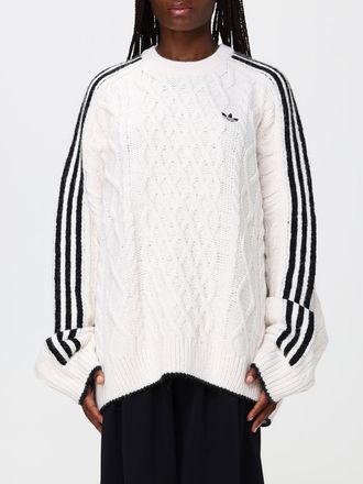 adidas Maglia girocollo oversize con logo Trifoglio e 3-Stripes