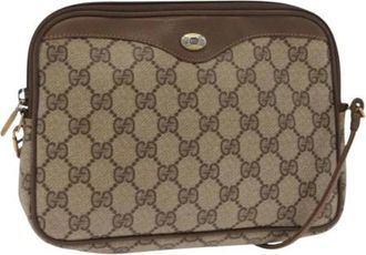 Gucci Pre-owned Cross Body Bags, female, Beige, Size: ONE SIZE Pre-owned Plastic Cross Body Bag