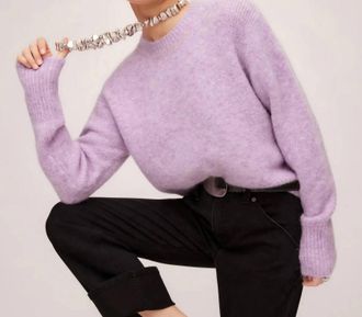 Fifteen Twenty Arely Crewneck Sweater In Lilac