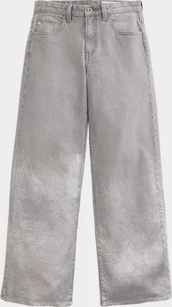 AG - Adriano Goldschmied Saige Mid-Rise Wide-Leg Jeans