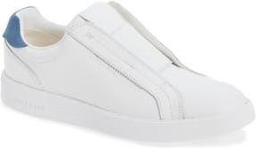 Cole Haan Grand Crosscourt Luxe Slip-On Sneaker in White Leather/Moonlight Blue at Nordstrom Rack, Size 9.5