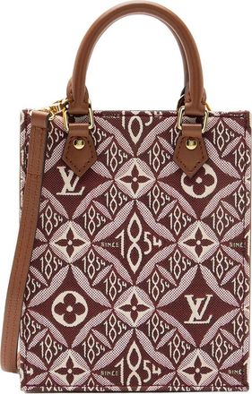 Louis Vuitton Brown Limited Edition Jacquard Since 1854 Petite Sac Plat (Authentic Pre-Loved)