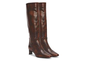 Vince Camuto Avriah Womens Boots Dark Caramel : 7.5 M, Leather