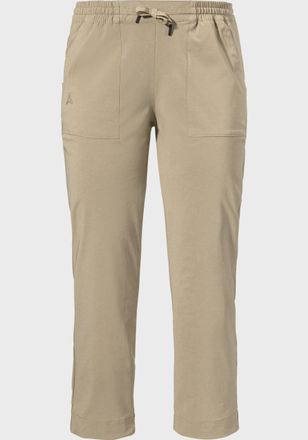 Sch&ouml;ffel 3/4-Hose SCH&Ouml;FFEL Pants Rangun L, Damen, Gr. 36, Normalgr&ouml;ssen, beige (4705, beige), Oberstoff: 87% Polyester, 13% Elasthan, Hosen 3/4-Hose