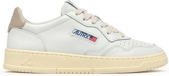 Autry White Medalist Low LL27 Perforated Leather Sneakers