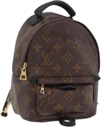 Louis Vuitton Pre-owned Backpacks, female, Brown, Size: ONE SIZE Pre-owned Monogram Canvas Backpack