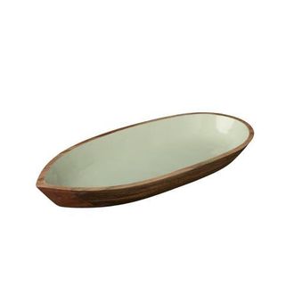 Be Home Madras Oval Bowl in Sage at Nordstrom, Size X-Large