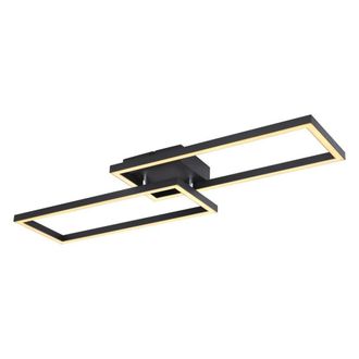 Netlighting Tatjana Semi Flush Ceiling Light Matt Black 2x LED 3000K
