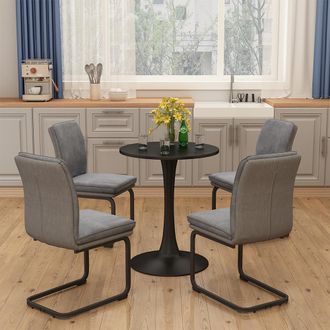 Vicco Mesa De Comedor Carl, Negro, 60 X 60 Cm, Vicco