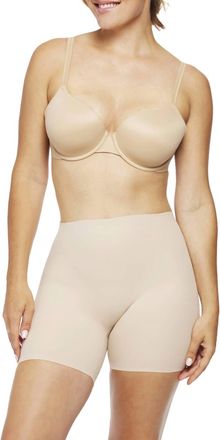 TC Fine Intimates Dress Rehearsal Low-Back Mid-Thigh Shaping Short In Beige
